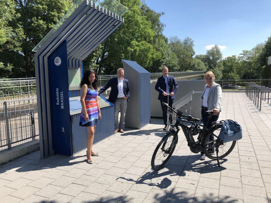 "Radstätte" am Radweg Deutsche Einheit in Kassel eingeweiht