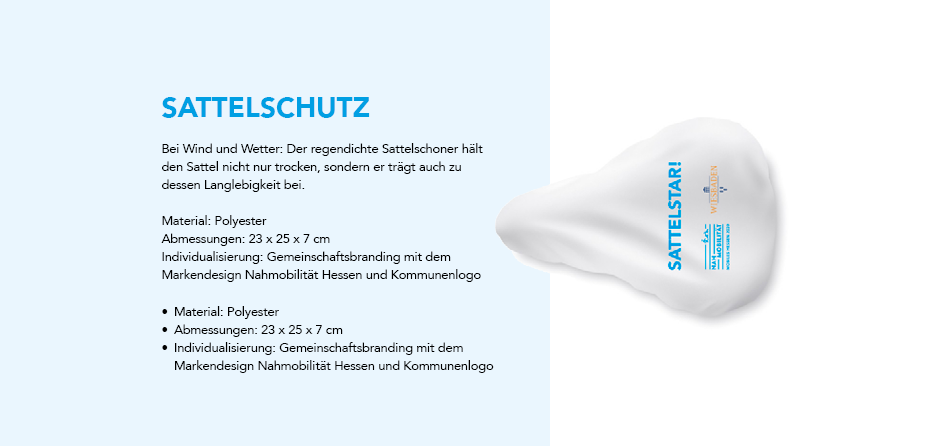 Werbegeschenk Sattelschutz